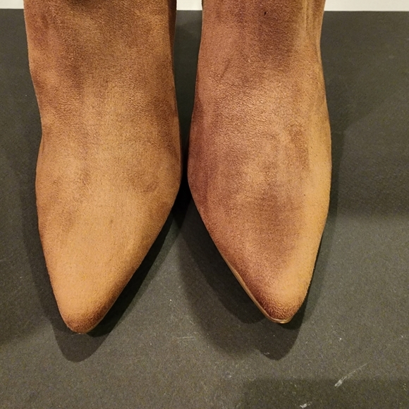 FOREVER 21 Brown Microsuede Stilletto booties SIZE 10M - Picture 2 of 12